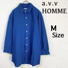 『アーヴェヴェオム』（M）＊長袖＊シャツ＊ブルー