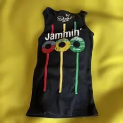 Jammin' レコード柄 タンクトップ ブラック