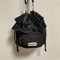 フリークスストア×アウトドアプロダクツ　キルティングフリルショルダー　ブラックのサムネイル