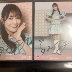 諸橋沙夏 イコラブ ＝LOVE 直筆 生写真 メンカラ セミコン