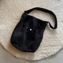 OPAQUE.CLIP ショルダーバッグ ドローストリング付き　ブラック　美品