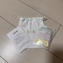 【新品未使用】Dior　リボン型ヘアピン 巾着袋　ノベルティのサムネイル
