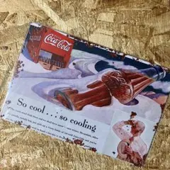Coca-Cola ヴィンテージ風 ブリキ看板 サインプレートのサムネイル