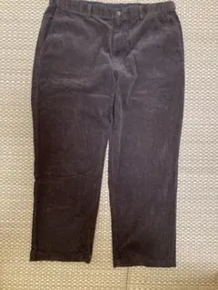 ダークブラウン コーデュロイパンツ