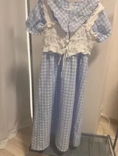 メリージェニー flowerギンガムワンピース