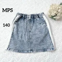 MPS デニムミニスカート　140 ケミカル　インナーパンツ付き