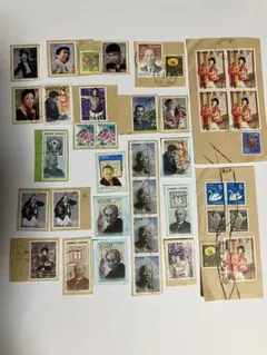 昭和時代 使用済切手セット 約30枚　⭐︎人物中心