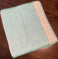 ふちあみレース　フェイスタオル