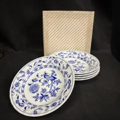 美濃焼】三洋陶器 ブルーエルベ（Blue Elbe）シリーズ2種5枚 計10枚