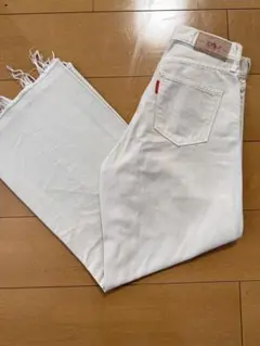 Ungrid ホワイトブーツカットデニム 24