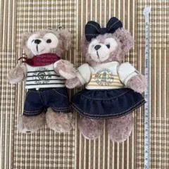 【新品、未使用！】ダッフィ、シェリーメイぬいぐるみキーホルダー