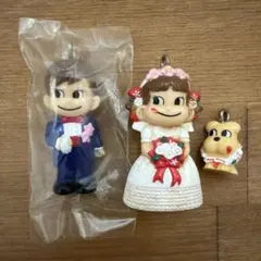 不二家 ペコちゃん ポコちゃん ドッグ キーホルダー 3点セット