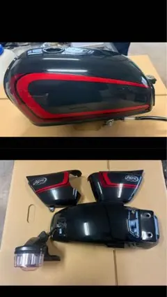 エイプ 外装セット ロゴ 黒赤2型 カラー/中古 美品 塗装後 未使用