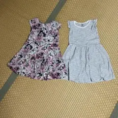 GapKids H&Mノースリーブワンピース 2着セット