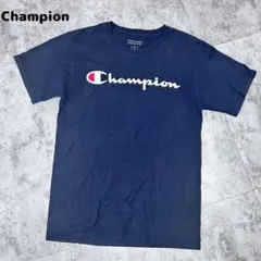 Champion チャンピオン ロゴ 半袖Tシャツ ネイビー Sのサムネイル