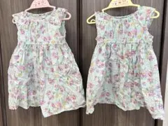 anyFam プリントワンピース　サイズ90 双子　any kidsのサムネイル