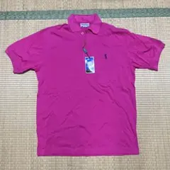90s Yves Saint Laurent ピンク ポロシャツ デッドストック