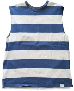 希少★CALEE/キャリー★No sleeve border t-shirt