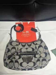 極美品　Coach ショルダーバッグ グレー ブラック