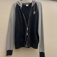 Nike フルジップパーカーL グレー/ブラック