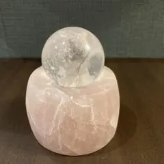 クリスタルファウンテン 置物 ローズクォーツ - メルカリ