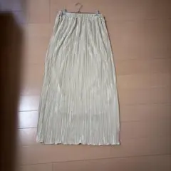 ローリーズファーム　ロングギャザータイトスカート　プリーツ　ベージュ