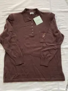 ニットポロシャツ