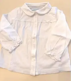 Tartine et Chocolat ホワイト長袖シャツ 90サイズ♡