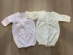小さめ赤ちゃん向き2wayドレスオール　カバーオール　 2枚セット　サイズ45㎝