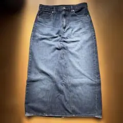 UNIQLO JEANS ダークブルータイトスカート