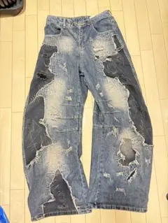 デニム　ワイド