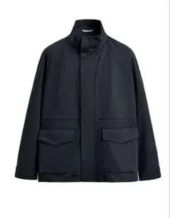 ZARA メンズ ミリタリージャケット ブラック
