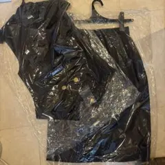 ダブルボタン ベスト スカート セットアップ ネイビー 定価2.5万