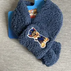 パウパトロール チェイス マフラー ネイビー 約70×11cm