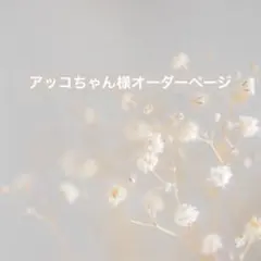 アッコちゃん様オーダーページ