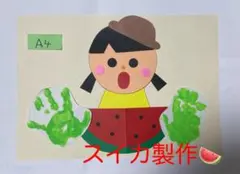 製作キット保育　壁面スイカ　壁面夏　壁面飾り夏　保育　介護　施設　壁面　クラフト