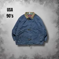 90s ファイヤーマンジャケット 中綿ブルゾン コーデュロイ USAヴィンテージ