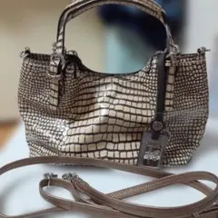 PELLE BORSA ショルダーバッグ クロコ型押しのサムネイル