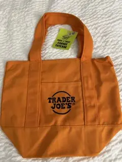 TRADER JOE'S キャンバストートバッグ オレンジ
