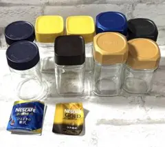 【送料込】NESCAFE ガラス瓶 キャニスター 7個セットのサムネイル