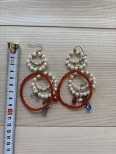 ZARA ビーズのフープピアスのサムネイル