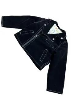 BREEZE ライダースジャケット 90サイズ 黒