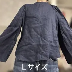 UNIQLO Hana Tajimaコラボ　麻リネン100%チュニック長袖　刺繍のサムネイル