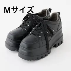 新品未使用 NICE CLAUP ビジュー付きトリプルソールスニーカー ブラックのサムネイル