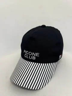 【PICONE CLUB】キャップ ブラック ストライプ ゴルフ
