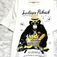 グラニフ　チンパンジーデザインシリーズ　Tシャツ M