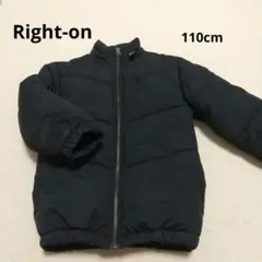 【Right-on】 110cm 中綿コート 黒色