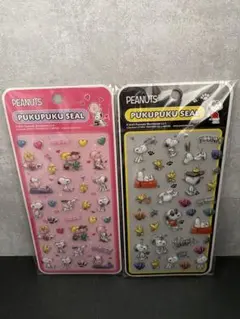 【未開封】スヌーピー SNOOPY ボンボンドロップシール 風 ぷくぷくシール