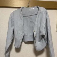 SNIDEL カーディガン ライトブルー