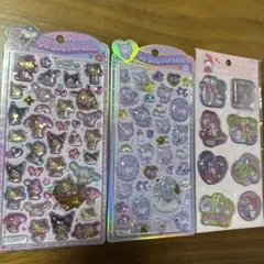 【正規品】うるちゅるポップシール サンリオ.クロミ.マイメロウォーター合計3枚